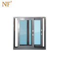 aluminium frame sliding windows with glass panels